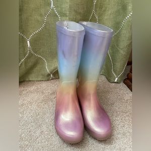 Target girls rainbow rain boots